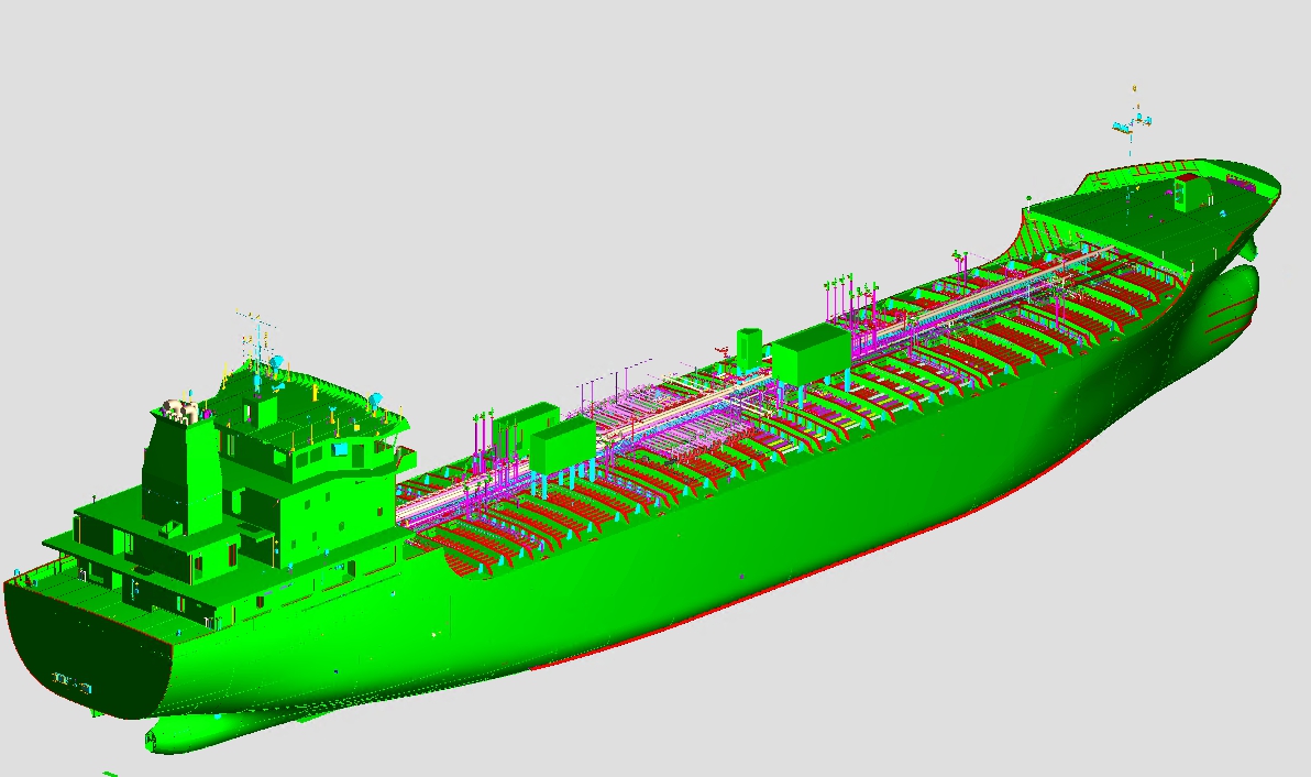 正在为方振船厂设计的7450吨化学品船